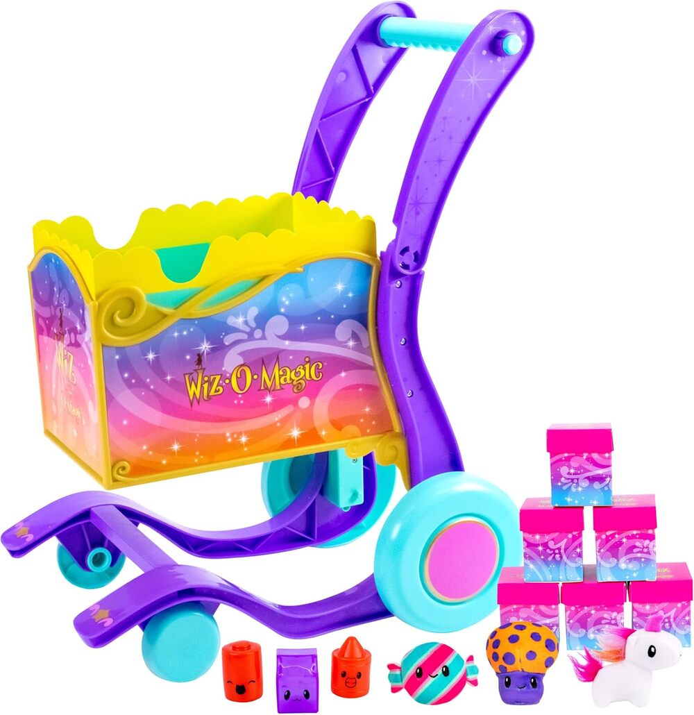 NIB Wiz-O-Magic Shopping Cart Toy Push & Reveal Surprise Playset Cepia New